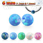 dpo6 6mm synthetic opal dimple ball for ball closure rings