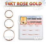 dr14nh2 box w 14kt rose gold endless nose hoop