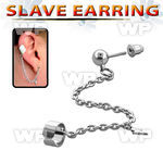erbdlit stainless steel fake slave helix clip w lightning symbol