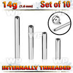 f44e0i8u steel bar posts 14g internal 10pcs