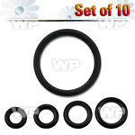 f5a8 pack 14g silicon o ring 1 5mm thickness belly piercing