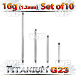 fh44eyi pack g23 titanium barbell bars 1 2mm belly piercing