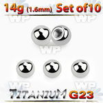 fh47b0 pack 4mm g23 titanium balls threading 1 6mm belly piercing