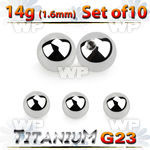fh47by pack 6mm g23 titanium ballsthreading 1 6mm belly piercing