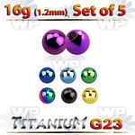 fh4rz3 pack 3mm ion plated g23 titanium ballsthreading 1 2mm belly piercing