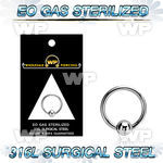 g46aeyi sterilized implant grade steel ball closure ring 4mm