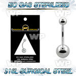 g4ui 316l steel belly ring 5mm 8mm normal high polished stee belly piercing