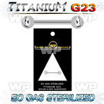 gh44umi g23 titanium nipple barbell 1 6mm 5mm ball nipple piercing