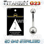 gh4u3 g23 titanium belly ring 5mm 6mm plain titanium ball belly piercing