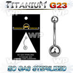 gh4ui g23 titanium belly ring 5mm 8mm plain titanium ball belly piercing