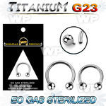 gh64w48u presterilized titanium circular bar balls internal