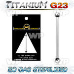 gh8u14 sterilized titanium industrial barbell