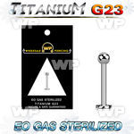 ghb4ks eo gas sterilized titanium labret ball