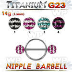 h1dumwt 316l steel round nipple shieldg23 titanium barbell 1 6mm nipple piercing
