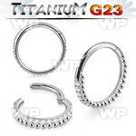 h3i3x0z titanium hinged segment clicker cnc cz chain balls