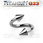 h3m6u0 g23 titanium spiral 1 6mm 4mm cones helix piercing