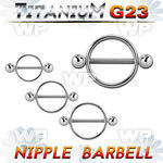 h3umw surgical steel round nipple shield 1 6mm g23 titanium nipple piercing