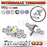 h3xgke8u titanium top six balls cluster bezel cz