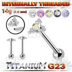 h448j3xgk titanium straight bar 14g cz triangle internal
