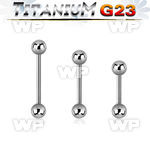 h44et4z titanium straight bar 18g 3mm balls