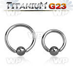 h46aet g23 titanium captive bead ring 1mm 3mm ball ear lobe piercing