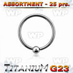 h4b2epy g23 titanium captive bead ring 1 2mm 3mm ball ear lobe piercing