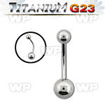 h4u3 g23 titanium belly ring 5mm 6mm plain titanium ball belly piercing