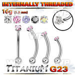 h4u48uek titanium bananabell 16g round cz ball internal