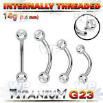 h4uc48 titanium bananabell 14g jeweled balls internal