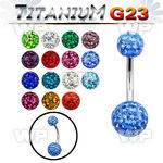 h4udayt g23 titanium belly ring 6mm 8mm resin covered ferido belly piercing