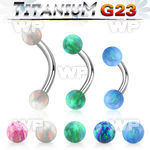 h4uw5m0 titanium bananabell 16g 4mm synthetic opal balls