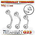 h4uwc408 titanium brow bananabell jewel balls internal