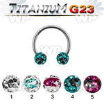 h64day6 g23 titanium cbr horseshoe 1 6mm 6mm ferido glued multi ear lobe piercing