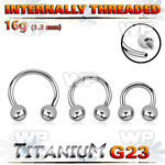 h64w4038 titanium internal circular bar 4mm balls