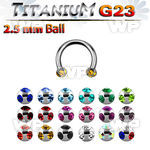 h64wjcks g23 titanium cbr horseshoe 1 2mm 2 5mm multi jewel ball belly piercing