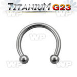 h64wks g23 titanium cbr horseshoe 1 2mm 2 5mm ball belly piercing
