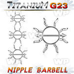 h6umep0 sun shaped janet jackson type nipple shieldg23 titanium nipple piercing