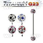 h8udas7 g23 titanium industrial barbell 1 6mm 5mm multi crystal 