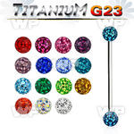 h8udas g23 titanium industrial barbell 1 6mm 5mm ferido glued 