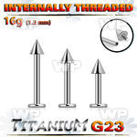 hb46uz8 titanium internal labret stud 3mm cone