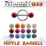 hdumwy 316l steel round nipple shieldg23 titanium barbell 1 6mm nipple piercing