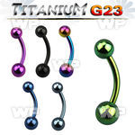 hr4u3 ion plated g23 titanium belly ring 5mm 6mm ball belly piercing