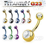 hr4uk6i ion plated g23 titanium belly ring 5mm 8mm press fit belly piercing