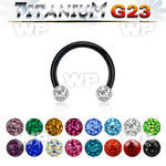 hr64wdaz ion plated titanium circular bar 16g ferido balls