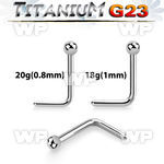 hub4 high polished titanium g23 nose pin 2mm ball