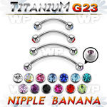 hum4uc4s titanium bananabell 5mm bezel setting crystal balls