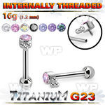 hxw8uk0 titanium bar balls cluster cz ball internal