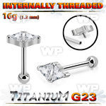 hxw8uzk titanium straight bar double triangle ball internal