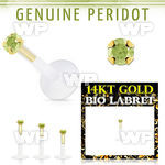 i48iw0 bio flex labret 1 2mm push in 14kt gold top 2mm genuine lower lip piercing