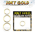 i83wbkk 10kt gold seamless ring 22g